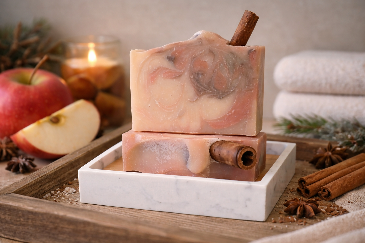 Winter Collection - Hot Apple Pie Goat Milk Soap