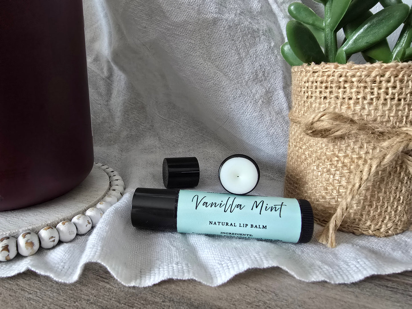 Natural Lip Balm - Vanilla Mint