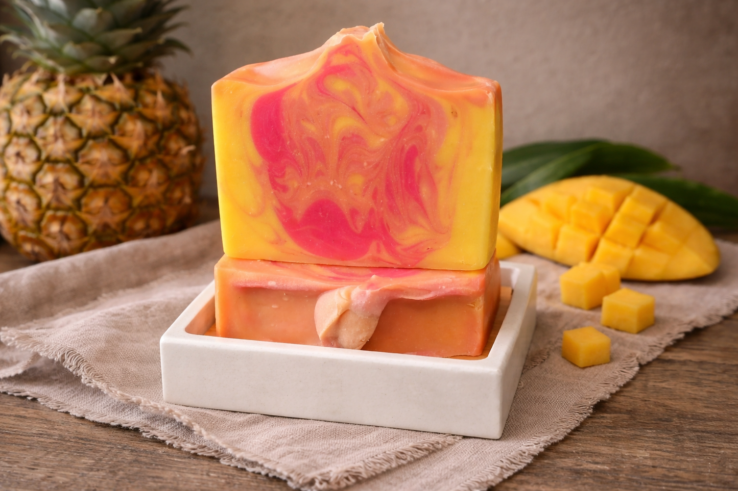 Pineapple Mango Goat Milk Soap