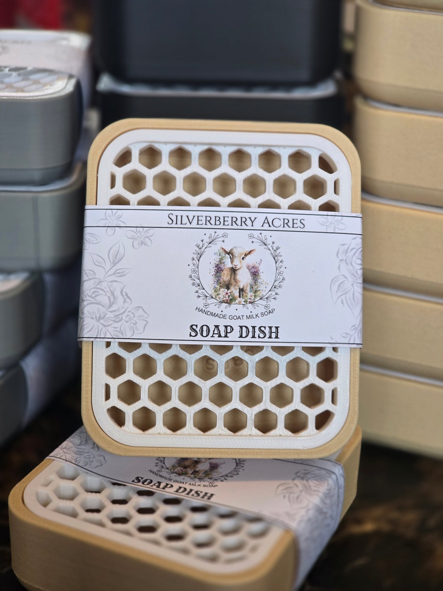 Soap Dish- Honeycomb