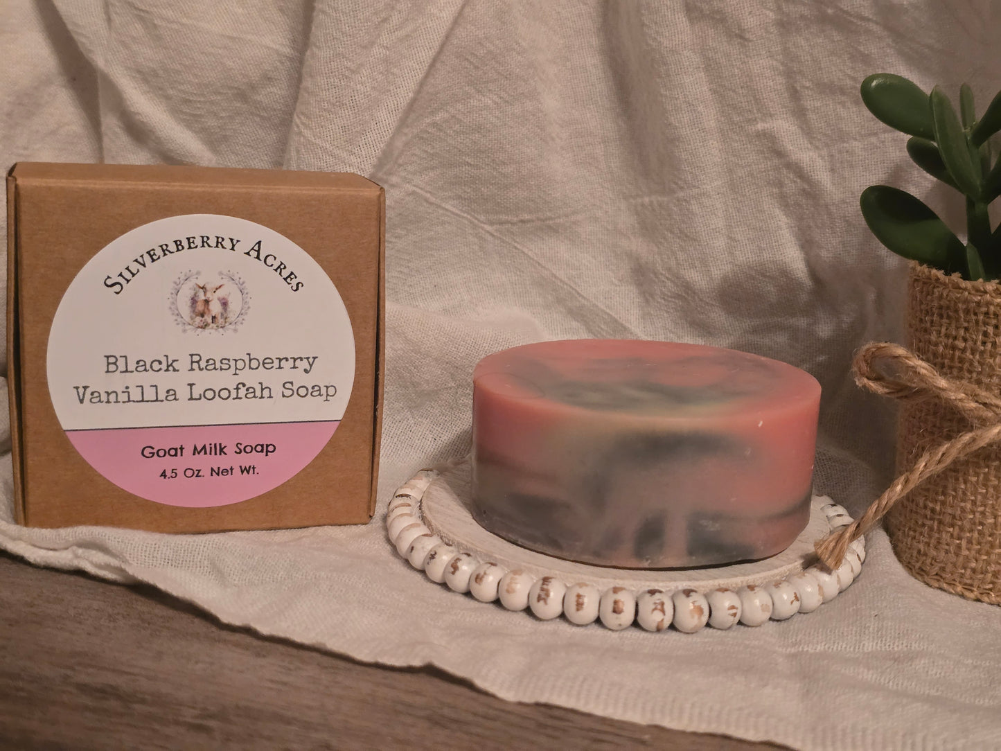 Loofah Soap- Black Raspberry Vanilla