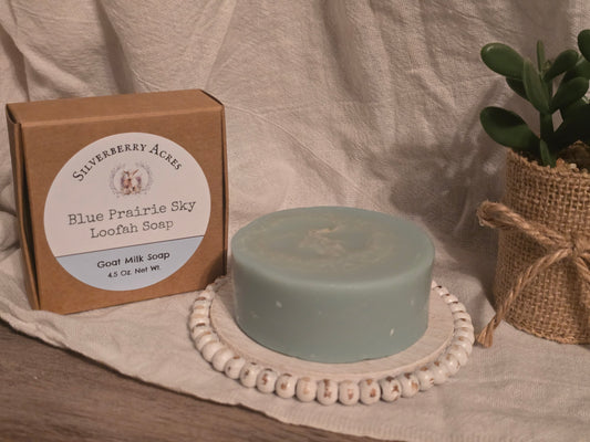 Loofah Soap- Blue Prairie Sky