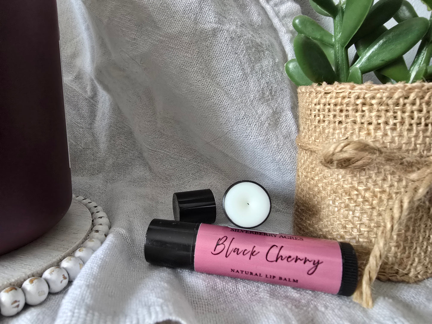 Natural Lip Balm - Black Cherry