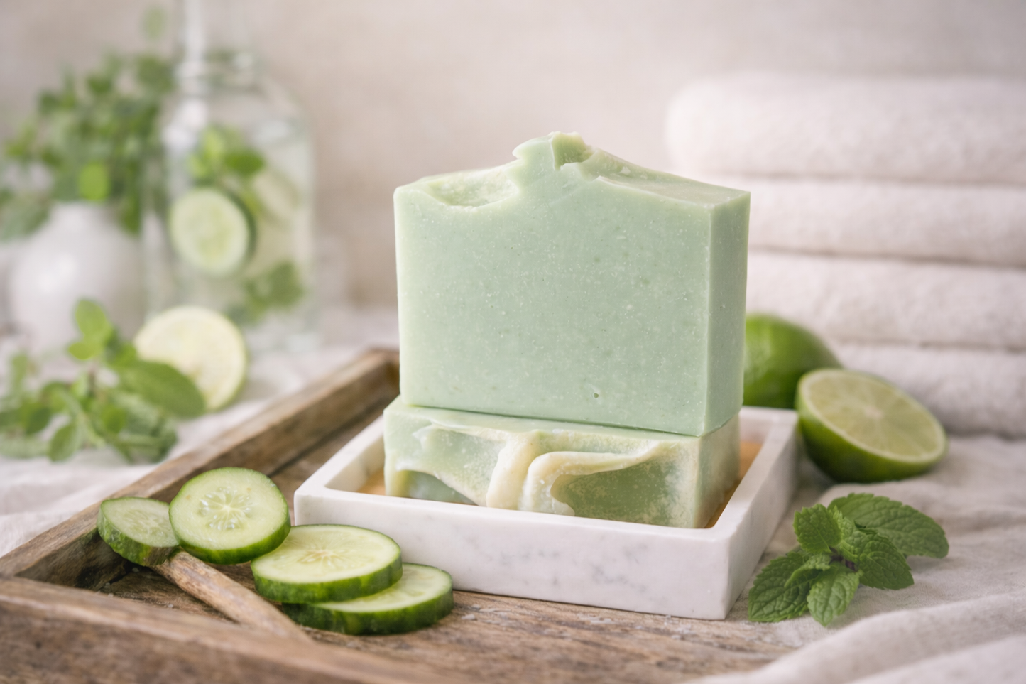 Cucumber Mint Goat Milk Soap
